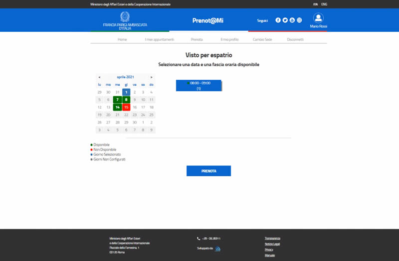 Fecha turnos consulado italiano